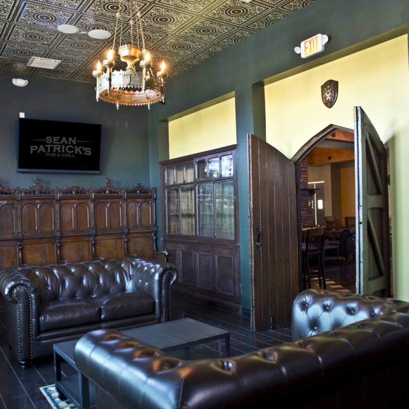 Sean Patrick's Ann & Simmons interior seating area