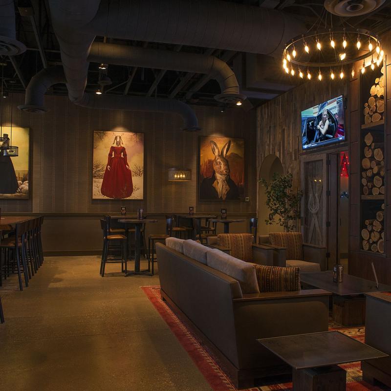 PT's Ranch Durango & Sunset interior seating area