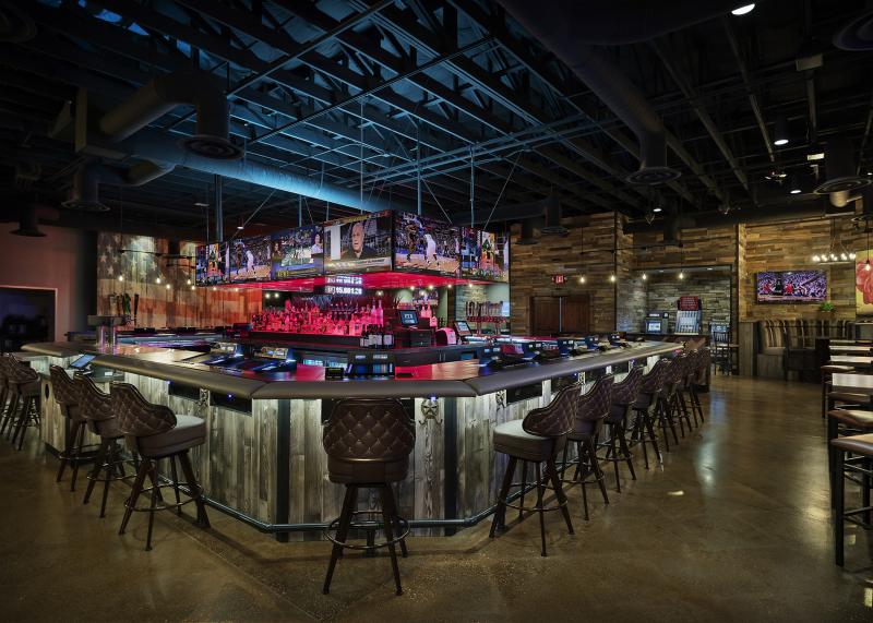 PT's Ranch Blue Diamond & Lindell interior bar second angle