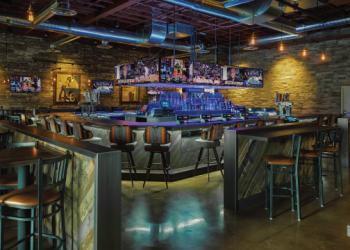 PT's Gold Buffalo & Blue Diamond interior bar