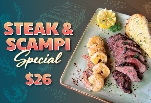 STEAK & SCAMPI SPECIAL